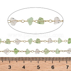 Glass & 304 Stainless Steel Beaded Chains&nbsp;SA-CBAD321-04C