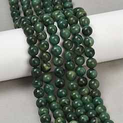  Natural African Jade Beads Strands&nbsp;G-K091-4mm