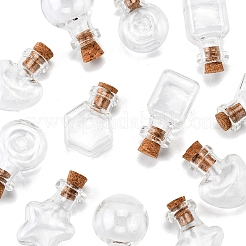 12Pcs 6 Styles Glass Bottle for Bead Containers&nbsp;BOTT-FS0001-05