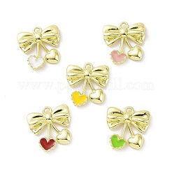 Rack Plating Alloy Enamel Pendants&nbsp;PALLOY-D007-05