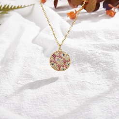 5Pcs Eco-Friendly Brass Micro Pave Cubic Zirconia Pendants&nbsp;KK-SZ0005-70