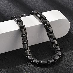 304 Stainless Steel Box Chains Bracelets for Women Men&nbsp;BJEW-A031-04A-AS