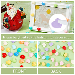 120Pcs 10 Colors Opaque Resin Cabochons&nbsp;RESI-HS0001-08