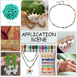96g 12 Colors 12/0 Grade A Round Glass Seed Beads&nbsp;SEED-NB0002-09
