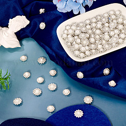 200Pcs 2 Styles Flower Alloy Glass Sew on Rhinestone&nbsp;FIND-TA0006-31