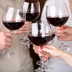 Wine Glass Charms&nbsp;AJEW-CJ00007