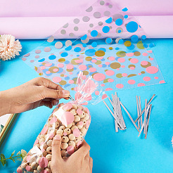 4 Styles OPP Cellophane Candy Storage Bags Sets&nbsp;ABAG-TAC0013-20B-01