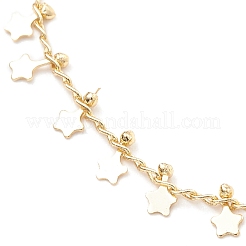 Handmade Brass Curb Chains & Cable Chains Slider Bracelets&nbsp;BJEW-JB11812-02