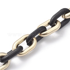 Handmade Spray Painted CCB Cable Chains&nbsp;AJEW-JB00718-02
