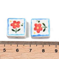Printed Handmade Porcelain Beads&nbsp;PORC-G016-04B