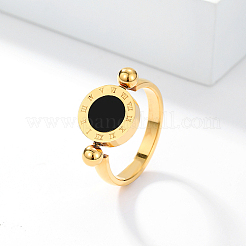 Roman Numerals Brass Finger Ring&nbsp;IJ4807-06