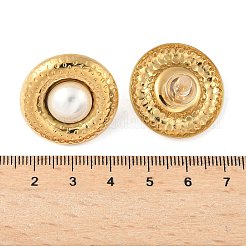 304 Stainless Steel Plastic Stud Earrings&nbsp;EJEW-D309-02G