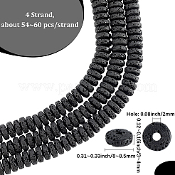 4 Strands Natural Lava Rock Beads Strands&nbsp;G-LT0001-01A