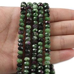 Natural Ruby in Zoisite Bead Strands&nbsp;G-D344-A14