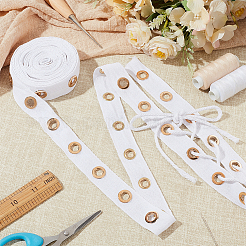 5 Yards Cotton Ribbons with Eyelet Rings&nbsp;OCOR-GA0001-77A