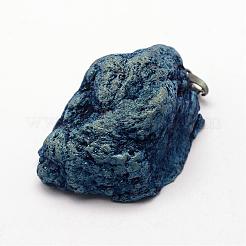 Electroplated Natural Geode Druzy Agate Big Pendants&nbsp;G-K174-05