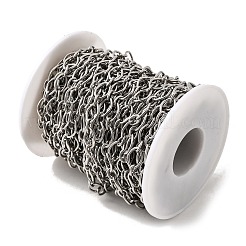 304 Stainless Steel Oval Link Chains&nbsp;CHS-C018-02A-P