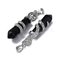 Synthetic Blue Goldstone Pendants&nbsp;G-A241-01P-04