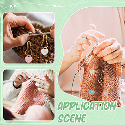 Heart with Twelve Constellation DIY Locking Stitch Marker Sets&nbsp;DIY-ME0001-02