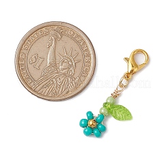 Acrylic Flower Pendant Decorations&nbsp;HJEW-MZ00086