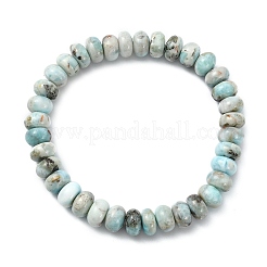 Natural Larimar Beads Stretch Bracelets for Women Men&nbsp;BJEW-JB14033