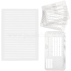 6Pcs PP Lettering Envelope Addressing Stencil Guide&nbsp;AJEW-CP0009-97