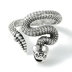 Snake Alloy Open Cuff Rings&nbsp;RJEW-K275-53AS