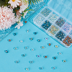 200Pcs 10 Colors Electroplate Glass Beads&nbsp;EGLA-PA0001-43A
