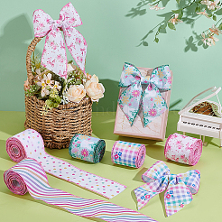 5 Rolls 5 Styles Polyester Ribbon&nbsp;OCOR-PH0006-93
