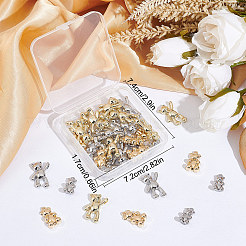 40Pcs 4 Style Alloy Pendants&nbsp;FIND-SC0003-16