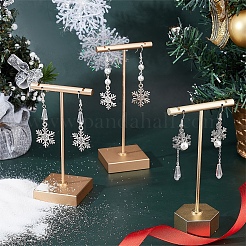 DIY Christmas Snowflake Dangle Earring Making Kits&nbsp;DIY-SC0019-34
