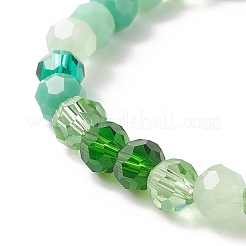 Gradient Color Faceted Glass Beaded Kids Bracelets&nbsp;BJEW-JB09173