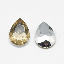 Acrylic Rhinestone Pointed Back Cabochons&nbsp;GACR-Q013-13x18-12