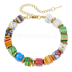 Millefiori Lampwork Beaded Bracelets for Women&nbsp;WGC5980-01