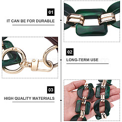 2Pcs Oval & Square Acrylic Bag Handle&nbsp;FIND-GN0001-14C