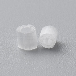 Imitation Cat Eye Glass Round Bugle Beads&nbsp;GLAA-CJC0006-03G