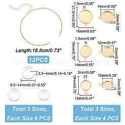 DIY Blank Dome Bracelet Making Kit&nbsp;DIY-UN0003-95