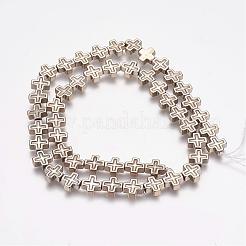 Grade AA Non-Magnetic Synthetic Hematite Bead Strands&nbsp;G-G652-20A