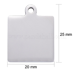 Tarnish Resistant 304 Stainless Steel Pendants&nbsp;STAS-I140-23A-S