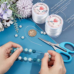 2 Rolls Flat Elastic Crystal Spandex String&nbsp;EW-BBC0001-02B-01
