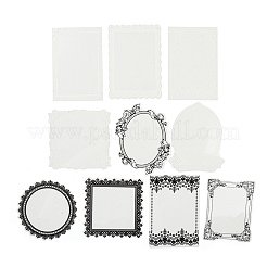 10Pcs 10 Styles Vintage Lace Waterproof PET Stickers Sets&nbsp;LS-DIY-M066-05A