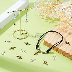 160Pcs 2 Colors Tibetan Style Alloy Pendants&nbsp;TIBE-DC0001-21