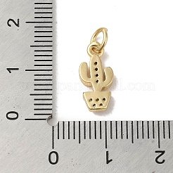 Real 18K Gold Plated Brass Pave Cubic Zirconia Pendants&nbsp;KK-M283-05B-G