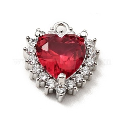 Brass Micro Pave Cubic Zirconia Charms&nbsp;KK-G414-13P