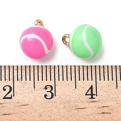 Alloy Enamel Pendants&nbsp;PALLOY-P314-03A-G