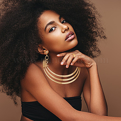 Alloy Chocker Necklaces & Spiral Dangle Stud Earrings & Stainless Steel Open Cuff Rings&nbsp;SJEW-AN0001-50