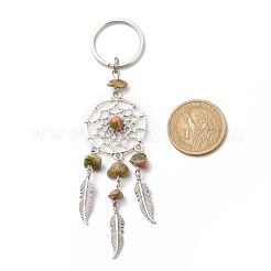 Natural & Synthetic Gemstone Keychain&nbsp;KEYC-JKC00346