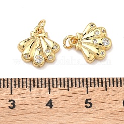 Brass Micro Pave Cubic Zirconia Pendants&nbsp;KK-A291-11F-G