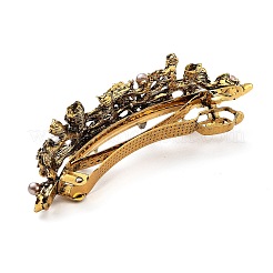 Flower Alloy Rhinestone Hair Barrettes&nbsp;LS-PHAR-S604-01AG-04
