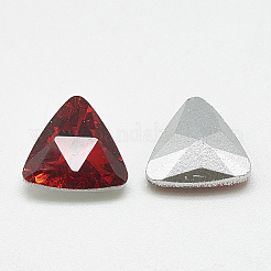 Pointed Back Glass Rhinestone Cabochons&nbsp;RGLA-T087-14mm-07